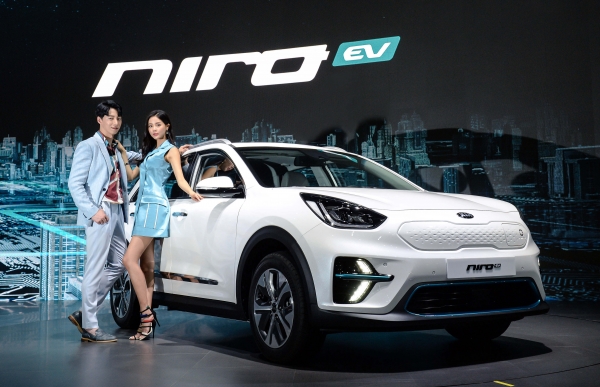 2018 부산 국제모터쇼에 전시된 니로 EV 2018 부산 국제모터쇼에 전시된 니로 EV