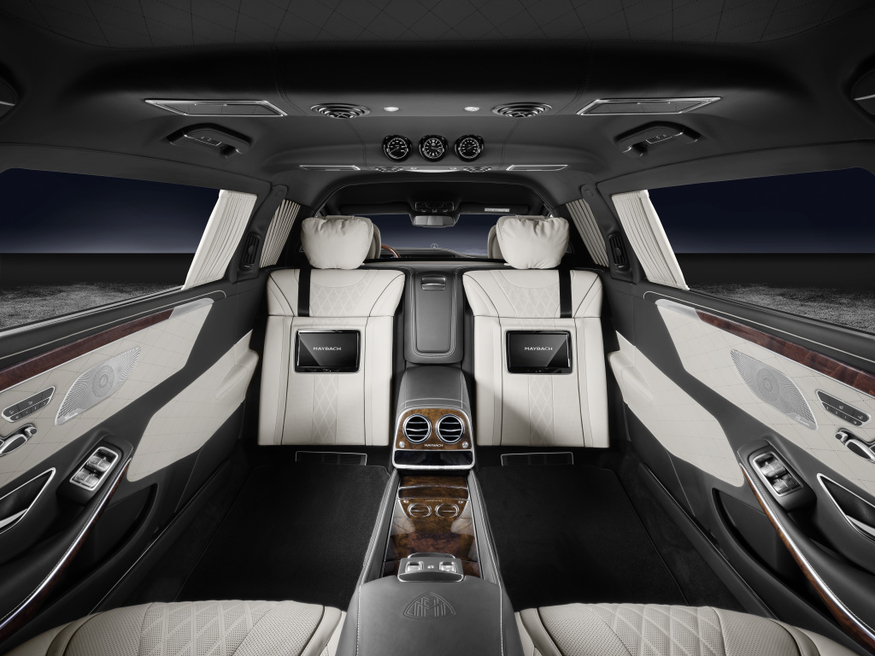 메르세데스 마이바흐 S600 풀만가드 내부 (사진=다임러)